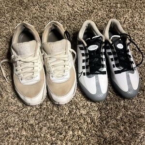 Shoes with same size cleats